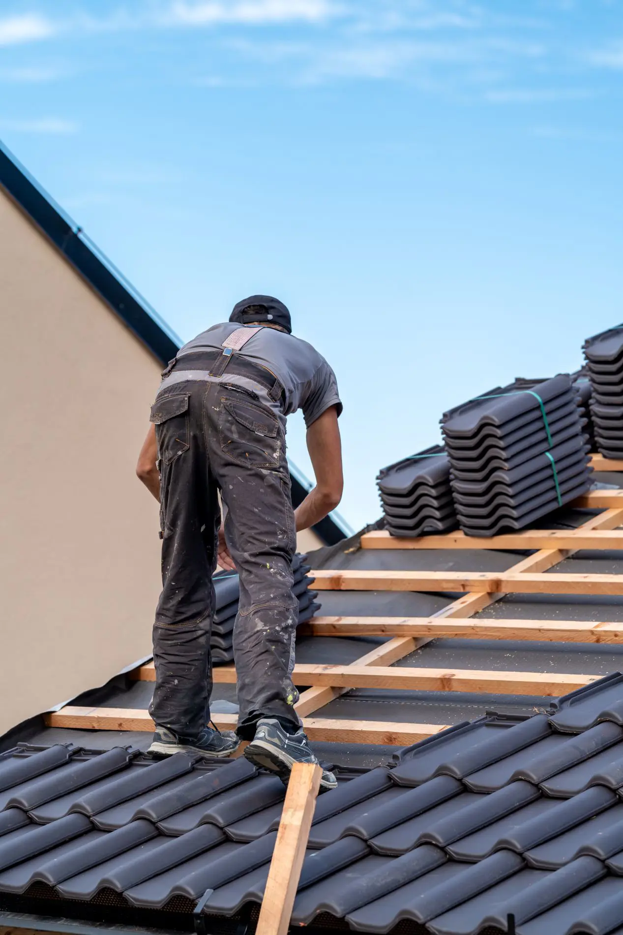 Roofing work